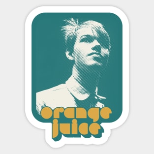 Orange Juice / Retro 80s Aesthetic Fan Art Design Sticker